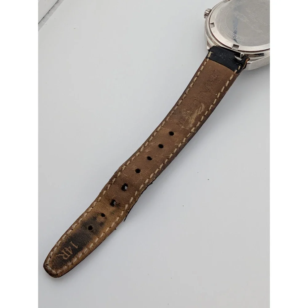 Arnette Watch‎ Womens 33mm Case 100M WR Black Leather Band- New Battery